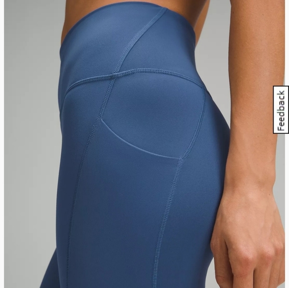 Lululemon Wunder Train High Rise Size 4 Powder Blue - Picture 5 of 5